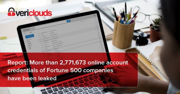 Analysis of online account credentials linked to employees of Fortune 500 companies - image Fortune-500-compromised-accounts on https://www.vericlouds.com